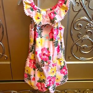Little Me Floral Summer Romper
